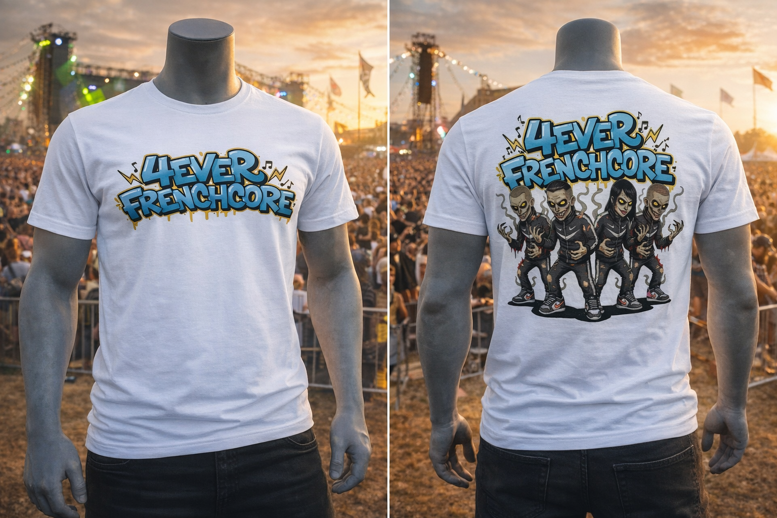 4 Ever Frenchcore zombie Shirt