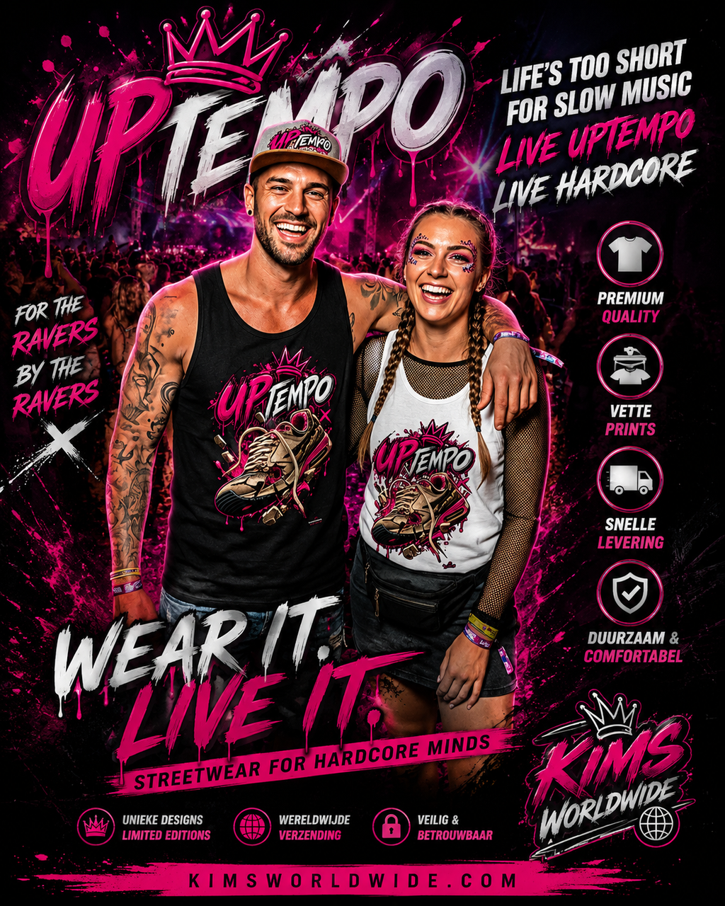 Uptempo Tank Top | Hardcore, Gabber & Rave