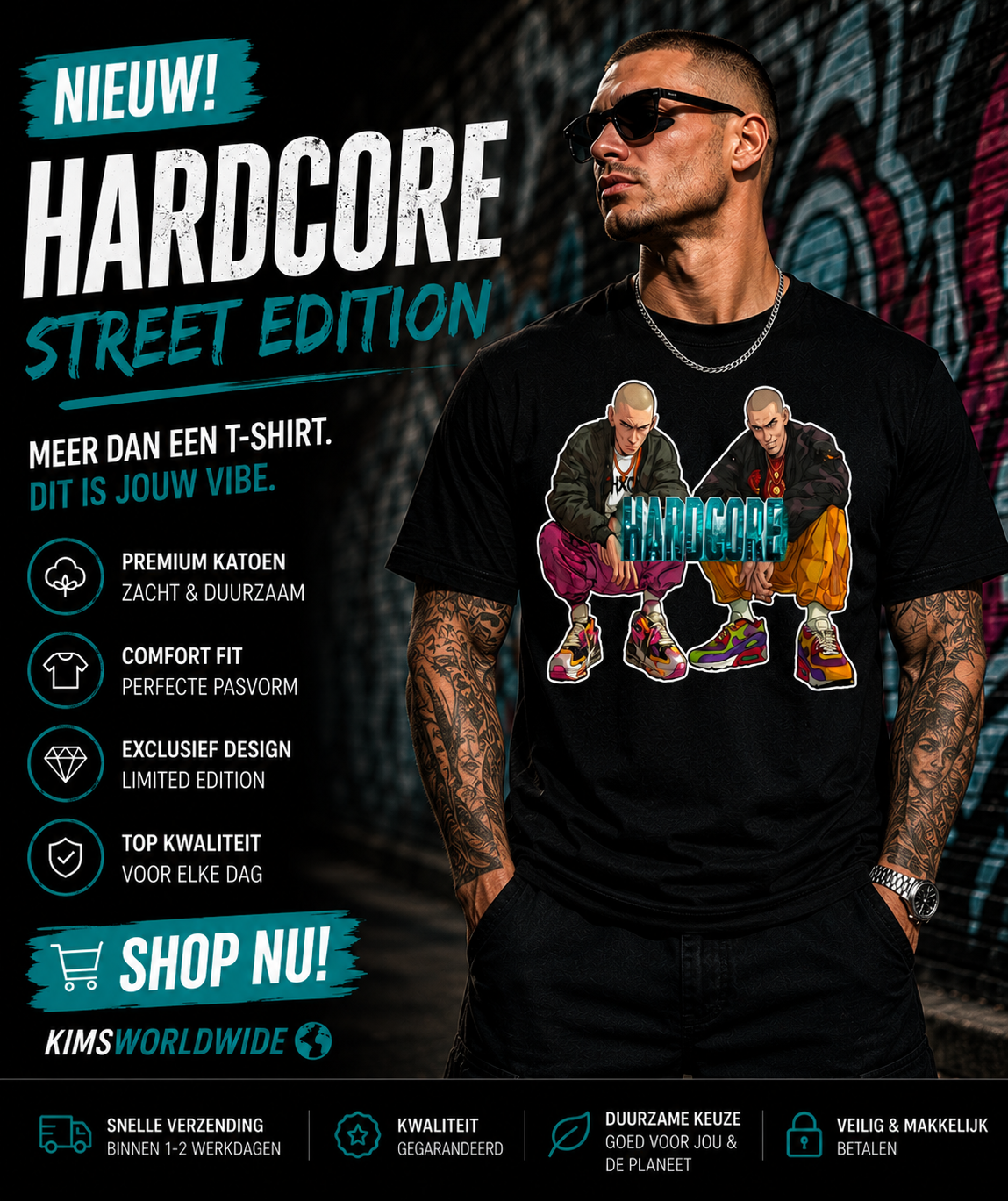 Hardcore Twins T-Shirt | Gabber & Hardcore